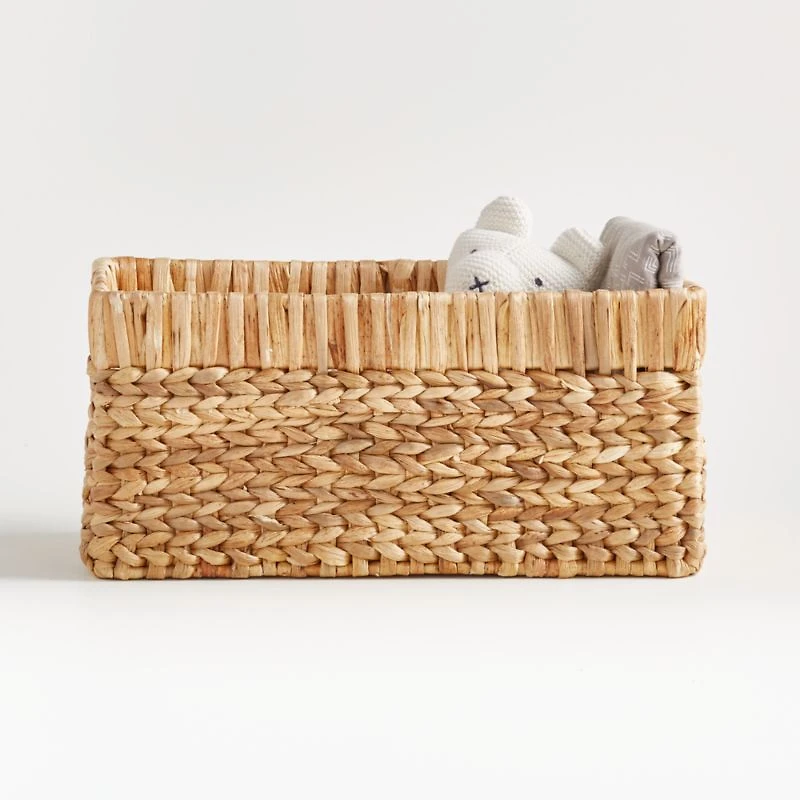 Wonderful Wicker Natural Small Changing Table Basket with Handles