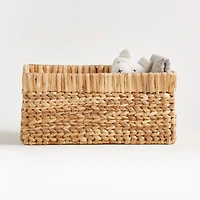 Wonderful Wicker Natural Small Changing Table Basket with Handles