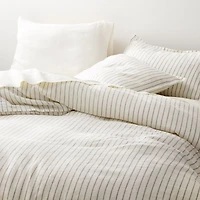 Pure Linen Warm White Queen Sheet Set