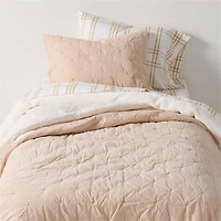 Wild Daisies Embroidered Organic Cotton Kids Twin Quilt