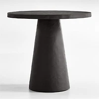 Willy 32" Charcoal Brown Pedestal Bistro Table by Leanne Ford