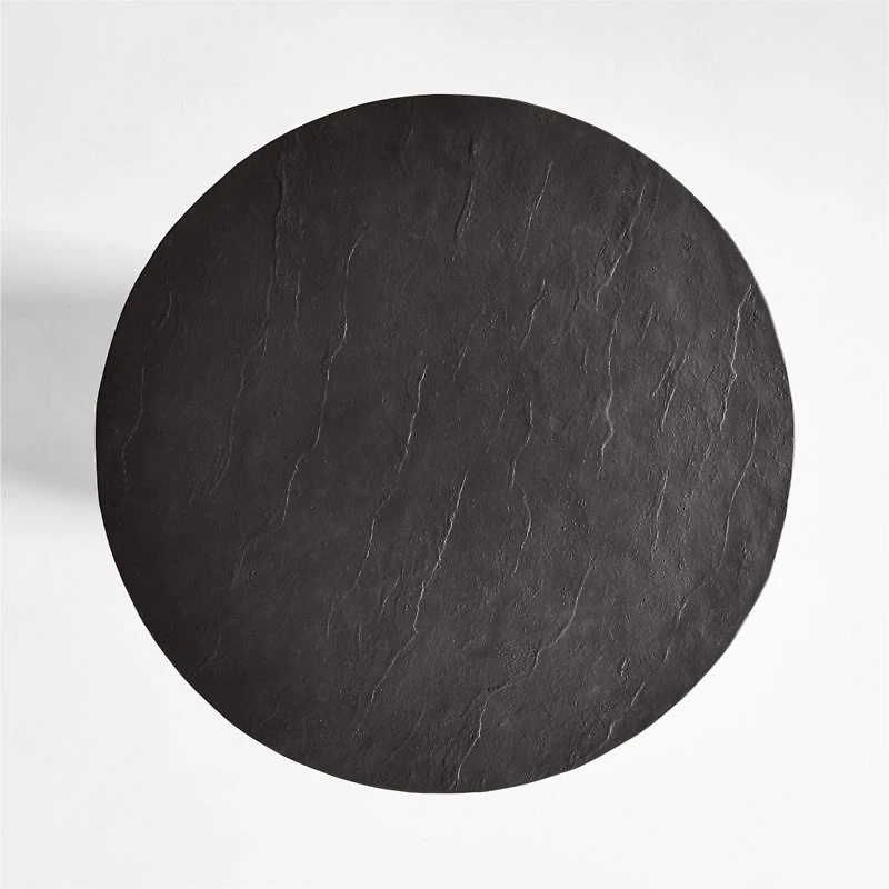 Willy 32" Charcoal Brown Pedestal Bistro Table by Leanne Ford