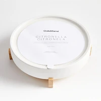 Wilmette -Wick Citronella Candle with Wooden Stand