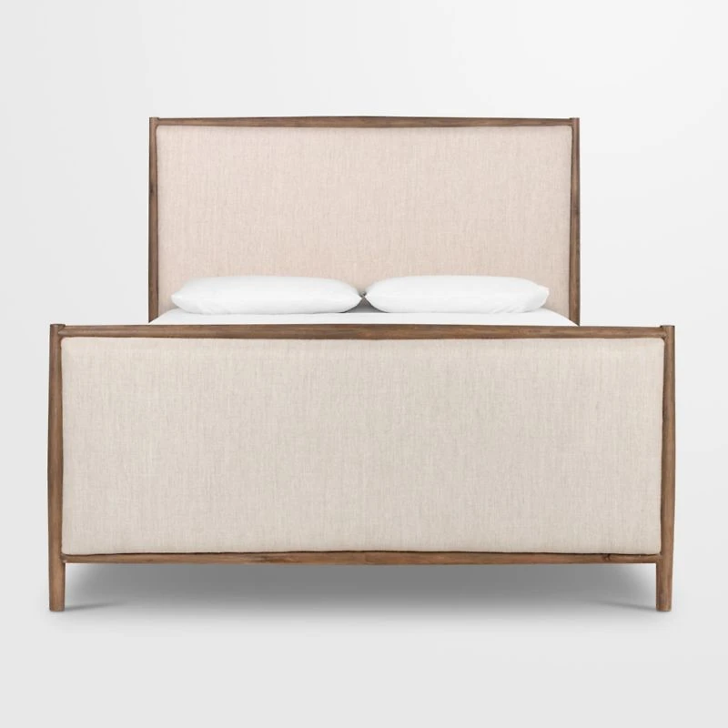 Wilmette Weathered Oak Wood King Bed