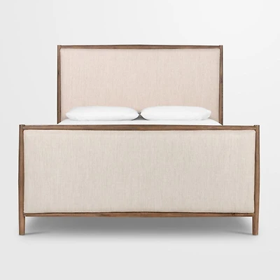 Wilmette Weathered Oak Wood King Bed