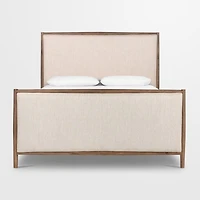 Wilmette Weathered Oak Wood King Bed