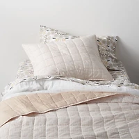 Pink Windowpane Plaid Kids Twin Quilt