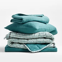Supersoft Cool Pine Organic Cotton Gauze Toddler Sheet Set