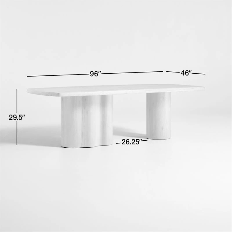 Winslow 96" Knotty Natural Oak Wood Dining Table by Jake Arnold