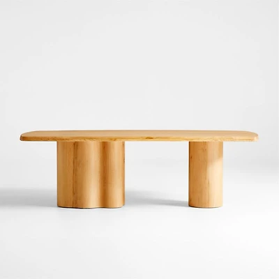 Winslow 96" Knotty Natural Oak Wood Dining Table by Jake Arnold