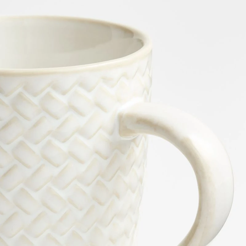 Winter Pinecone 12-oz. White Stoneware Mug