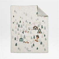 Winter Village Kantha Christmas Kids Full/Queen Quilt