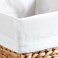 Wonderful Wicker Organic Cotton Shelf Storage Bin Liner