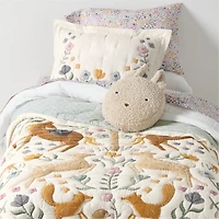 Wonderland Prairie Embroidered Organic Cotton Voile Kids Pillow Sham