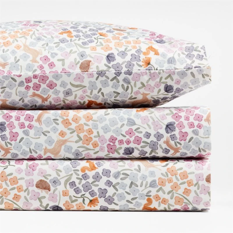 Stay Cool Wonderland Prairie Organic Cotton Toddler Sheet Set