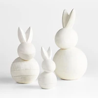 Medium Wood Bunny 9"