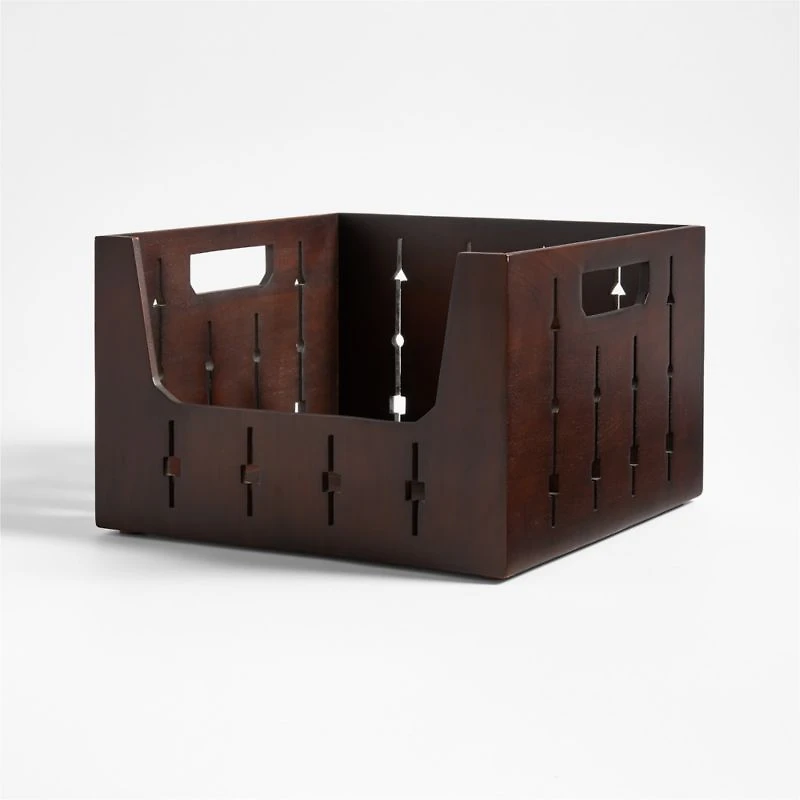 Large Wooden Stacking Storage Crate