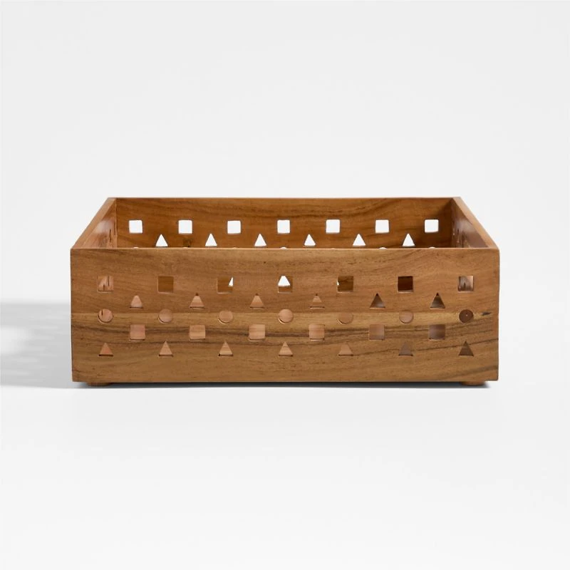 Small Wooden Stacking Storage Crate