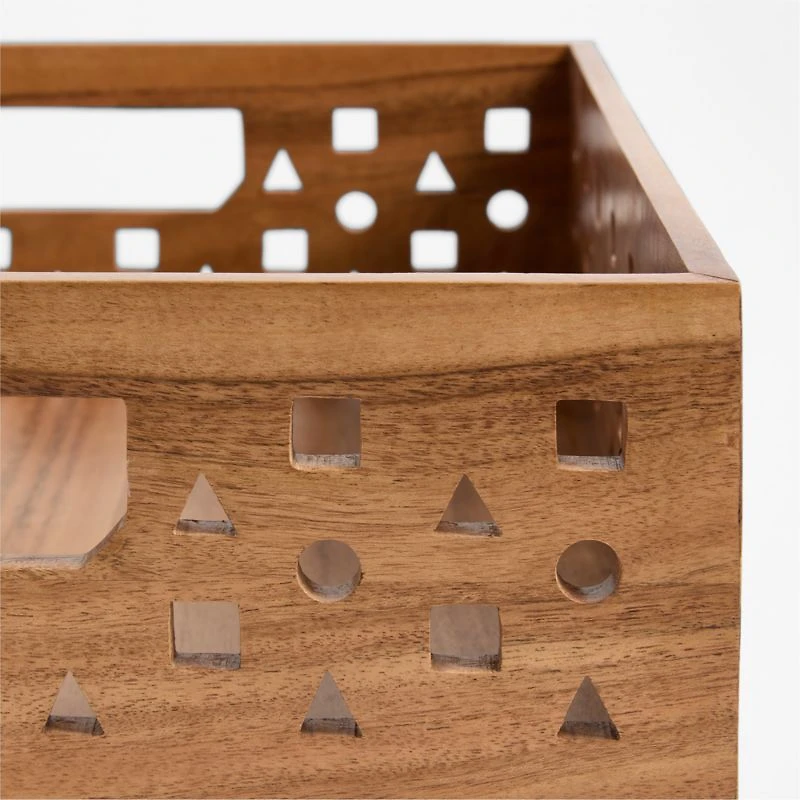 Small Wooden Stacking Storage Crate