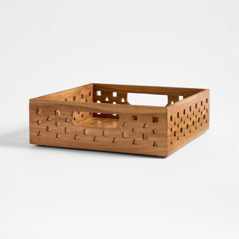 Small Wooden Stacking Storage Crate