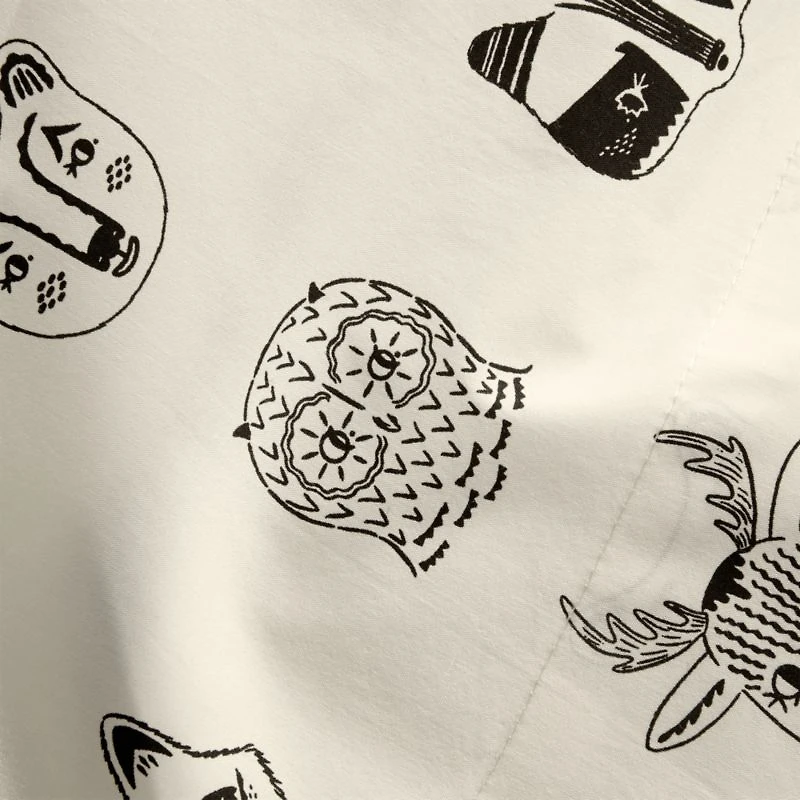 Stay Cool Roxy Marj Woodland Animal Organic Cotton Toddler Sheet Set