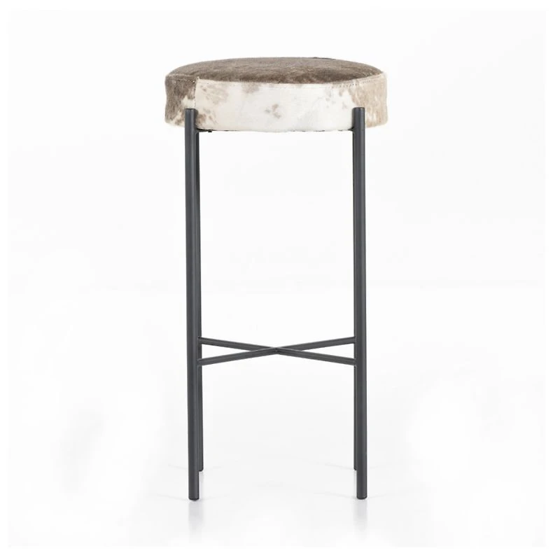 Worth Cowhide Bar Stool