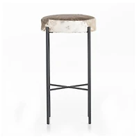 Worth Cowhide Bar Stool