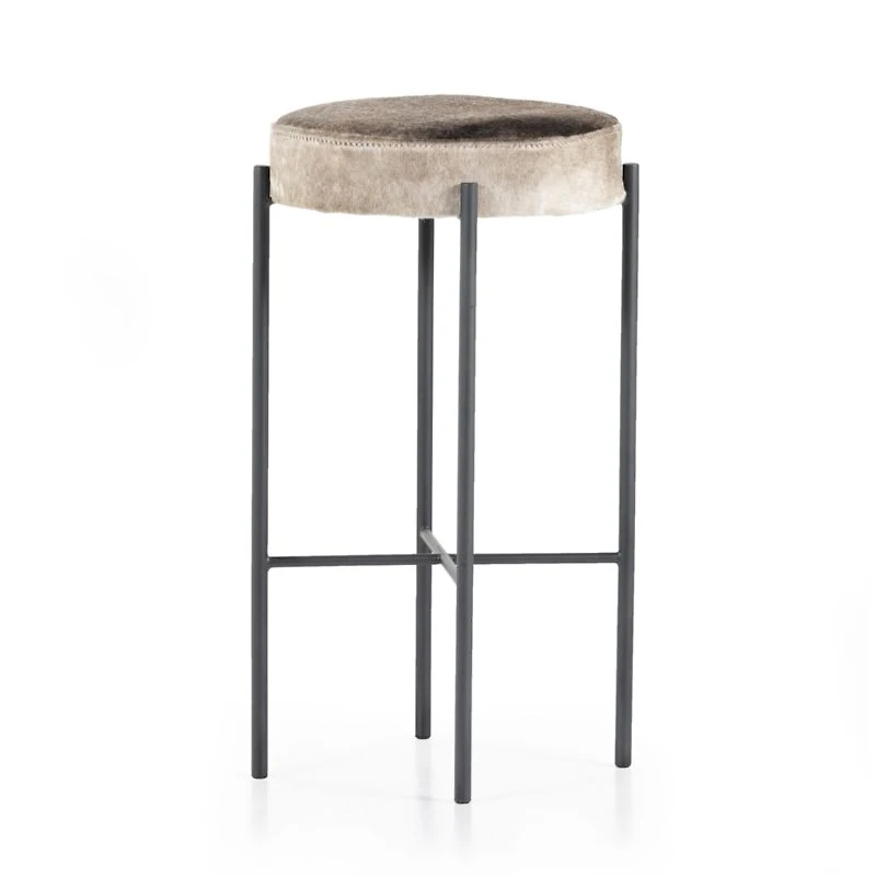 Worth Cowhide Bar Stool