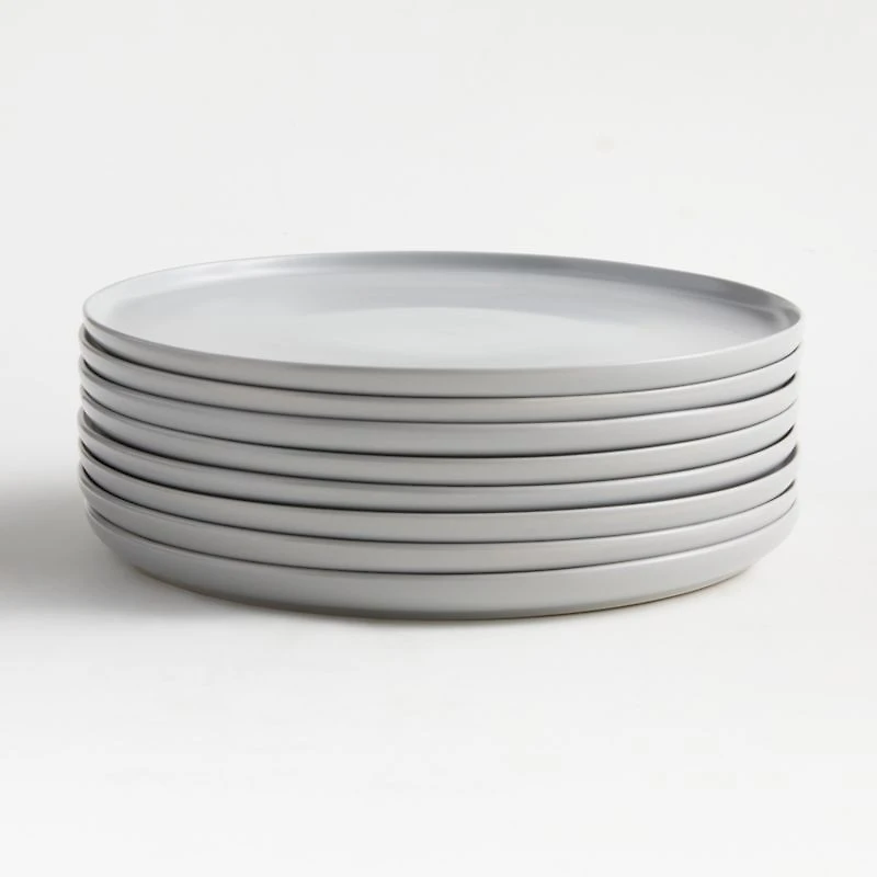 Wren Matte Light Grey Dinner Plate