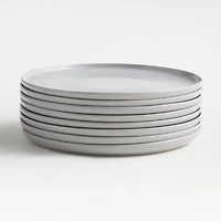 Wren Matte Light Grey Dinner Plate