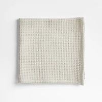 Wren Fog Grey Waffle Weave Organic Cotton Napkin