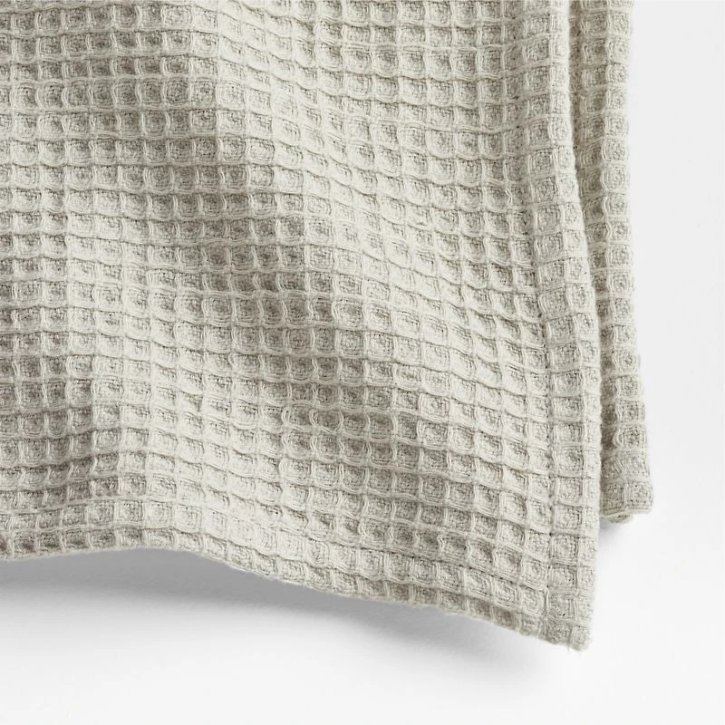 Wren Fog Grey Waffle Weave Organic Cotton Napkin