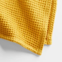 Wren Saffron Yellow Waffle Weave Organic Cotton Napkin