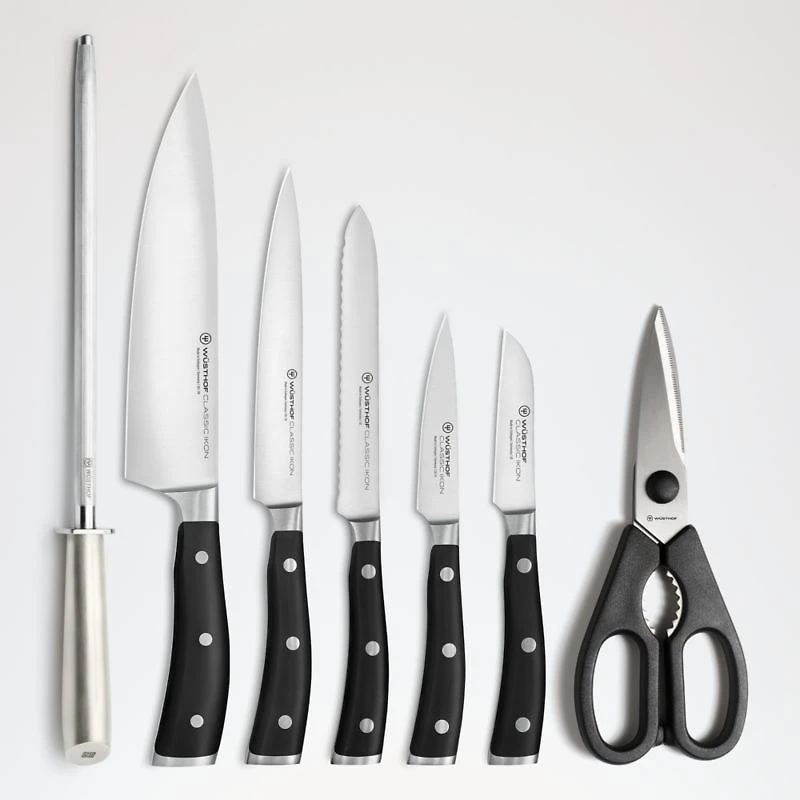 Wusthof ® Classic Ikon 8-Piece Acacia Knife Block Set