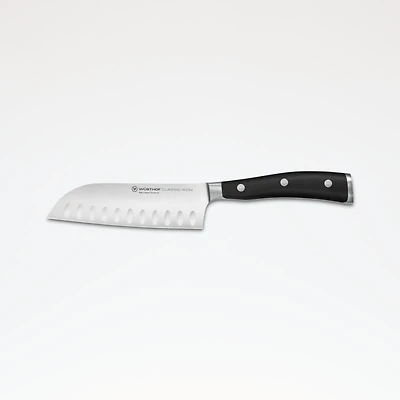 Wusthof ® Classic Ikon Black 5" Hollow Edge Santoku Knife