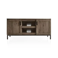 Wyatt 60" Brown Wood Storage Media Console