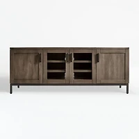 Wyatt 72" Brown Wood Storage Media Console