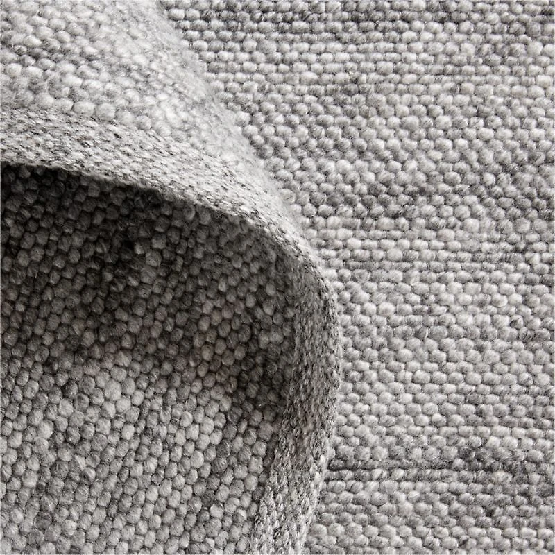 Wyoming Performance Handwoven Graphite Grey Area Rug 6'x9'