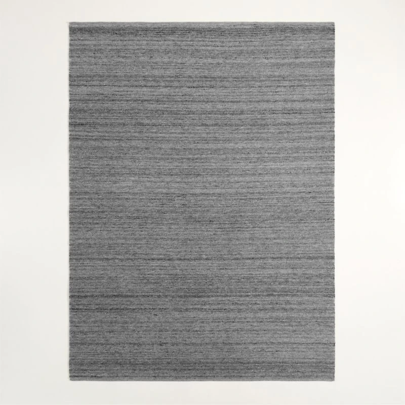 Wyoming Performance Handwoven Graphite Grey Area Rug 6'x9'
