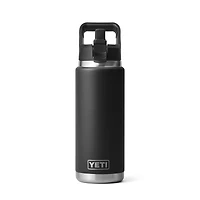 YETI Rambler 26-Oz. Insulated Straw Cap Water Bottle Black