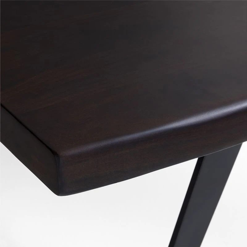 Yukon 80" Black-Brown Live Edge Wood Dining Table