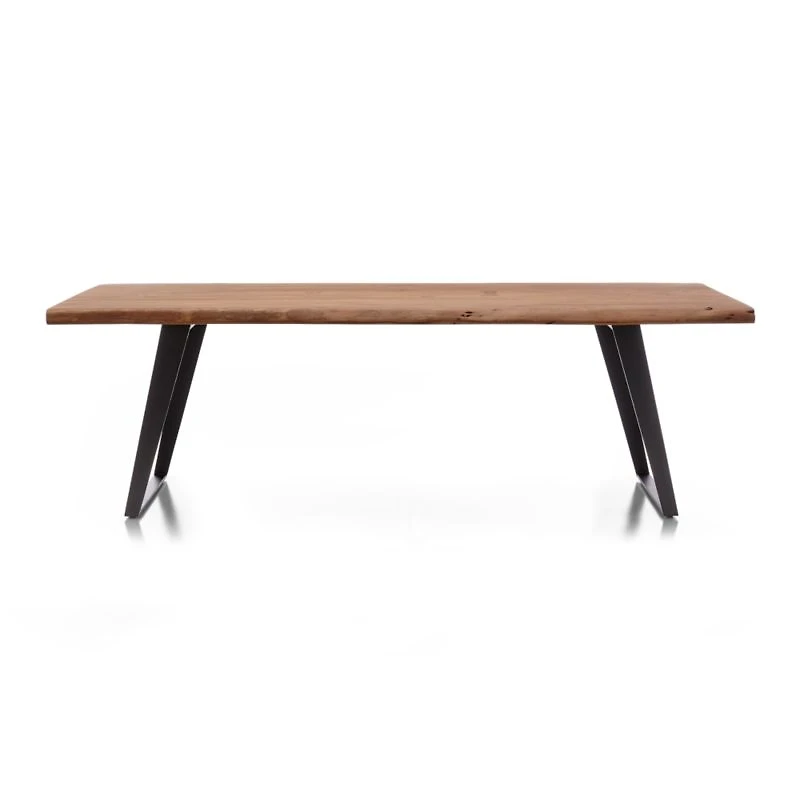 Yukon 80" Warm Acacia Live Edge Solid Wood Dining Table