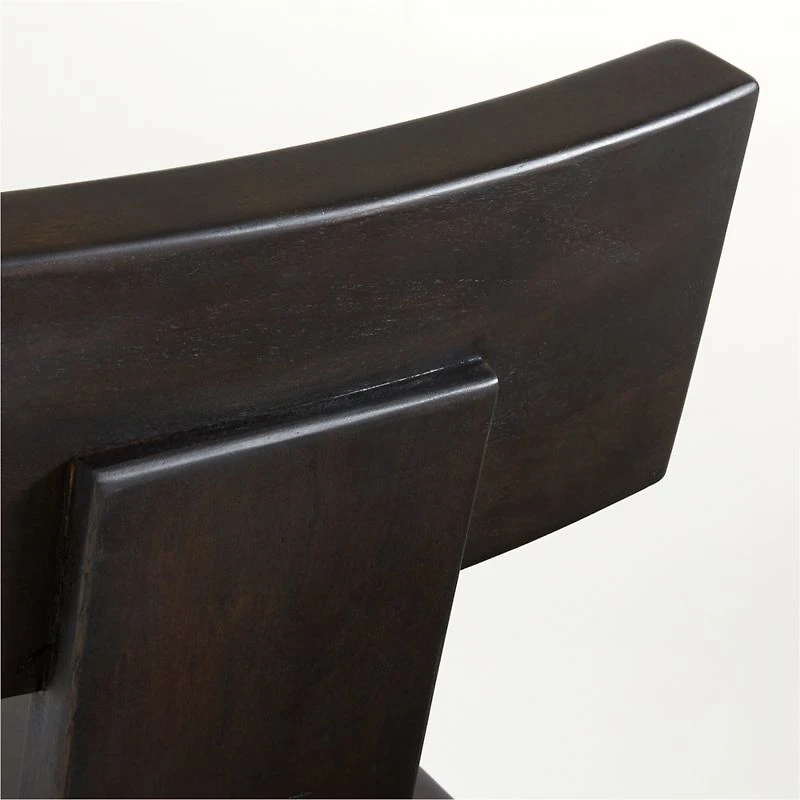 Yukon Black-Brown Wood Dining Chair