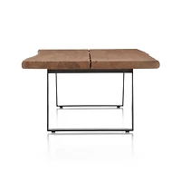 Yukon Warm Acacia Live Edge Solid Wood 54" Rectangular Coffee Table