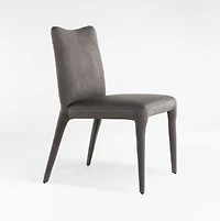 Zanni Graphite Leather Dining Chair