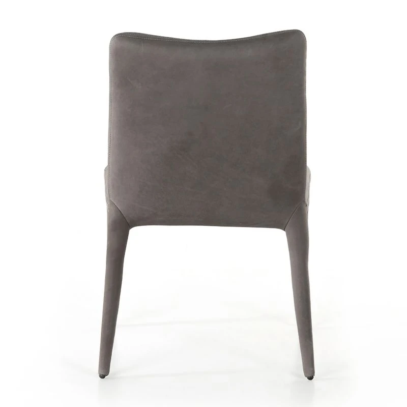 Zanni Graphite Leather Dining Chair