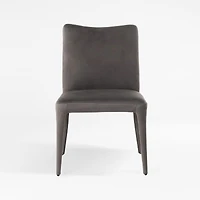 Zanni Graphite Leather Dining Chair