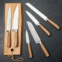 Schmidt Brothers ® 7-Piece Zebra Wood Knife Block Set