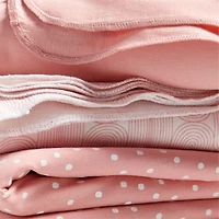 Zen Pink Organic Baby Swaddle Blankets, Set of 3