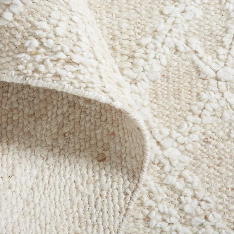 Zermatt Wool Handwoven Beige Area Rug 10'x14'